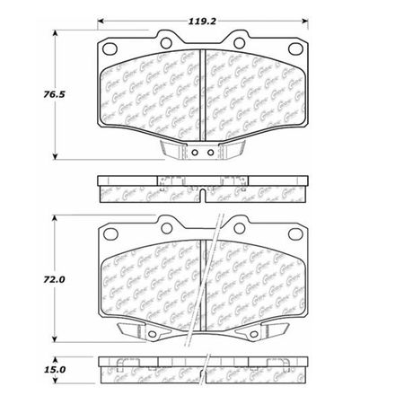 CENTRIC PARTS Toy, 103.06110 103.06110